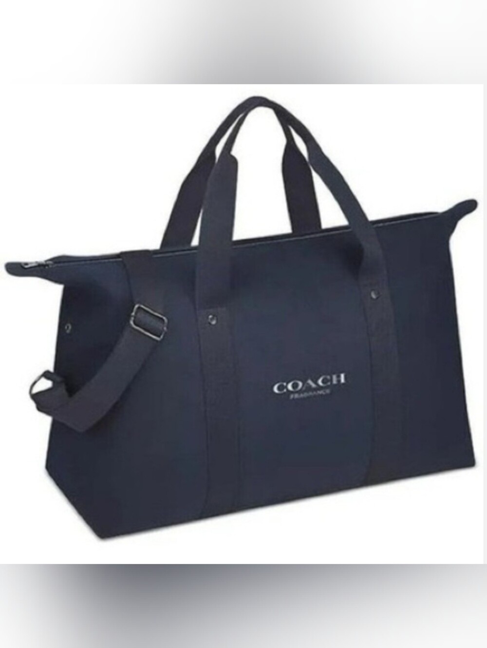 COACH Navy Canvas Duffel Weekend Bag NWT